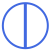 White with Royal Blue Stripes