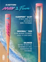 2026 - Easton - MAV1 Flash - USSSA - Drop -10 - 2 3/4' Barrel - 27 Inch - Image 3