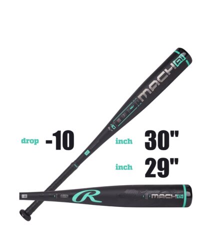 Rawlings Mach AI drop 10 30 inch or 29 inch usssa baseball bat